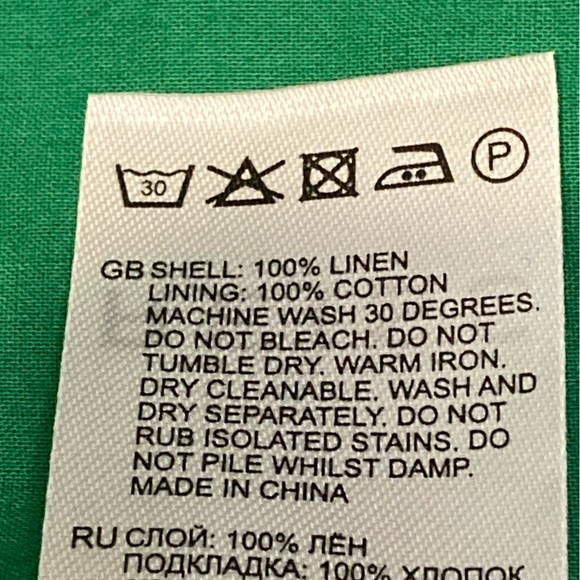 NWT Reiss Emerald Green Esme Linen Tie Side Midi Dress - Sz 2 - Picture 9 of 10